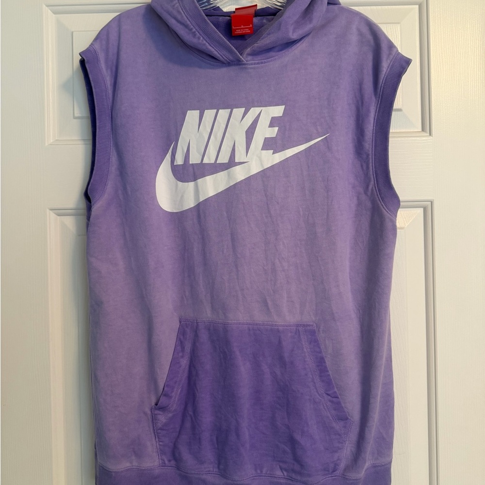 Nike Sleeveless Lavender Hoodie